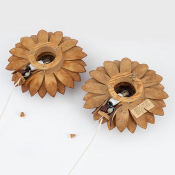 Vägglampor, ett par, Einar Karlsson, 1988-89.