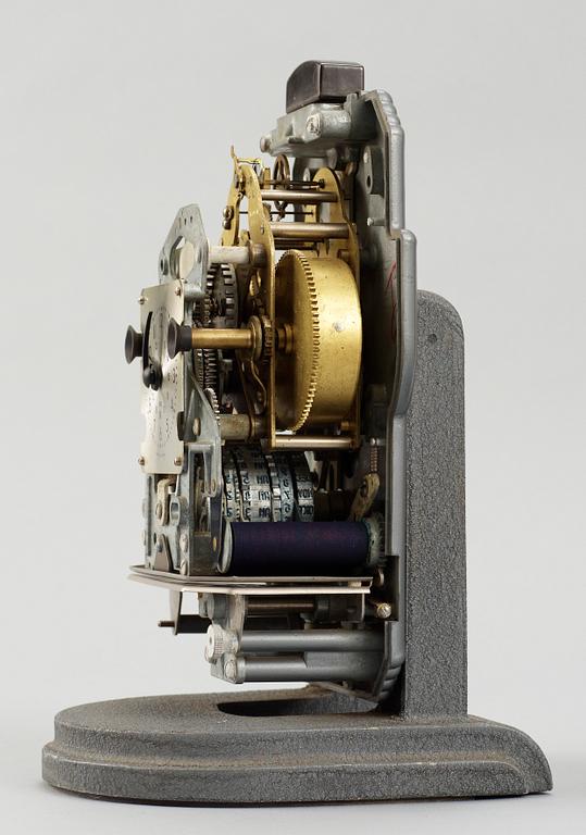 STÄMPELKLOCKA, IBM, art deco, USA, 1940-tal.