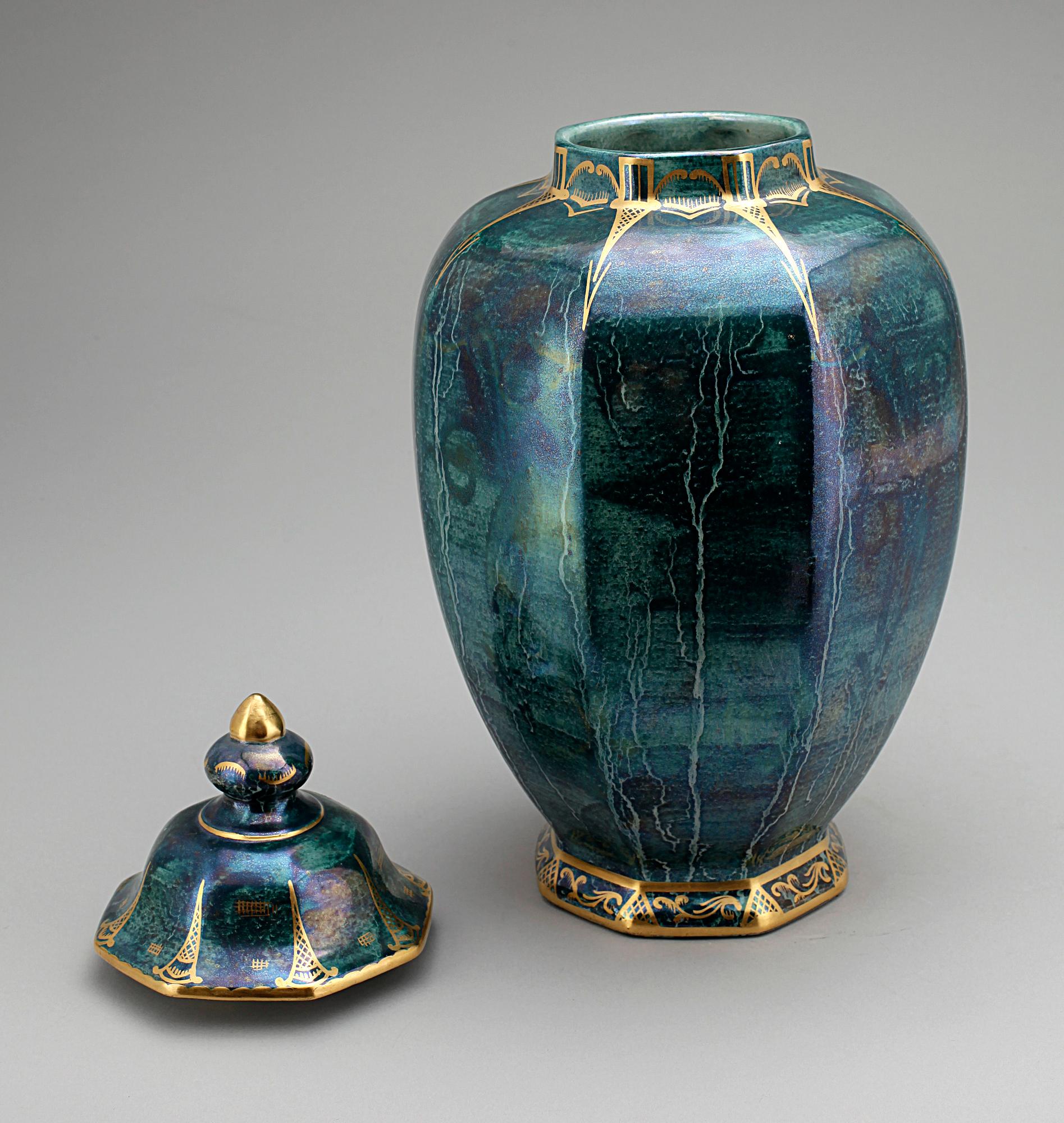 LOCKURNA, flintgods, Josef Ekberg, Gustafsberg, sign, 1929.