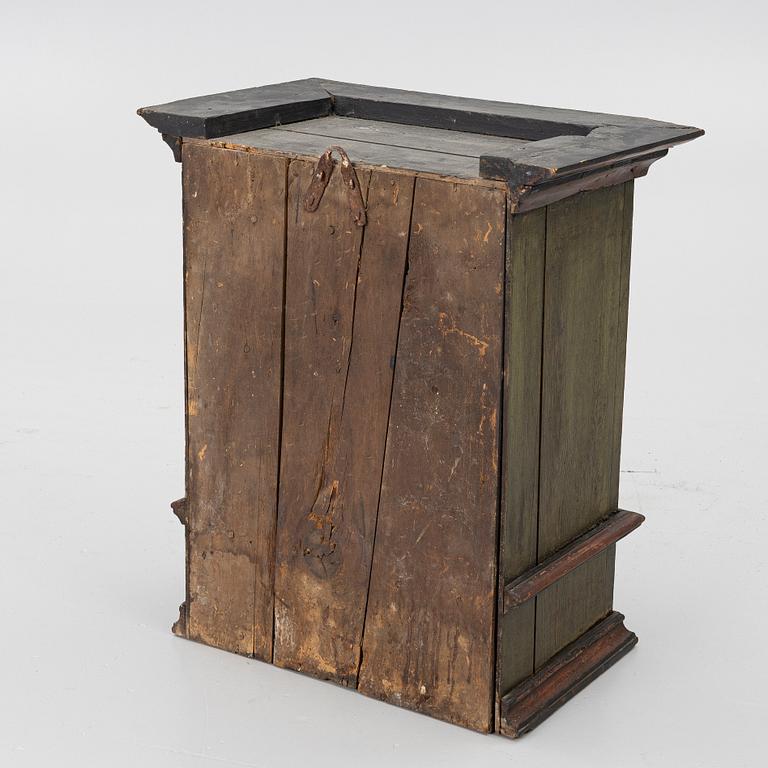 Hanging cabinet, folk art, 18th century.