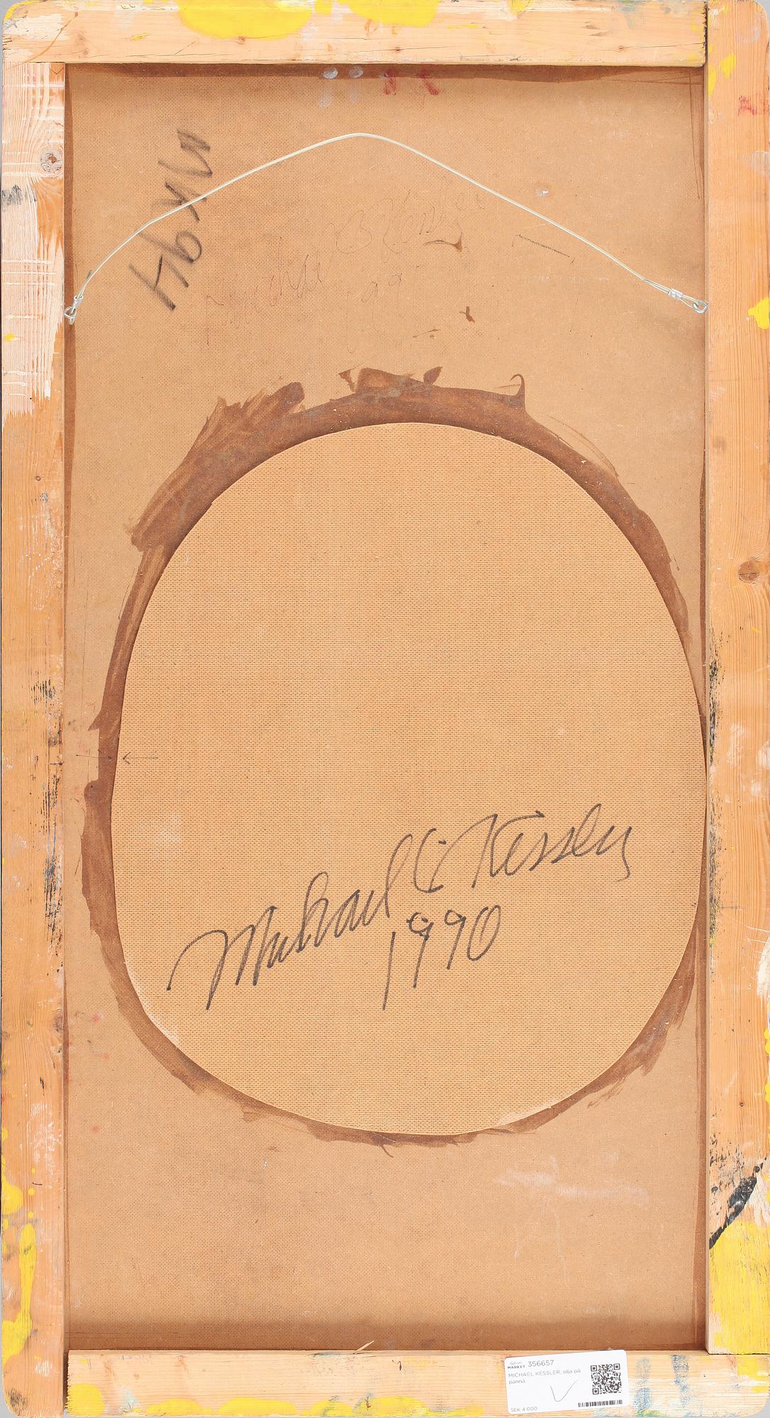 MICHAEL KESSLER, olja på pannå, sign o dat 1990 á tergo.