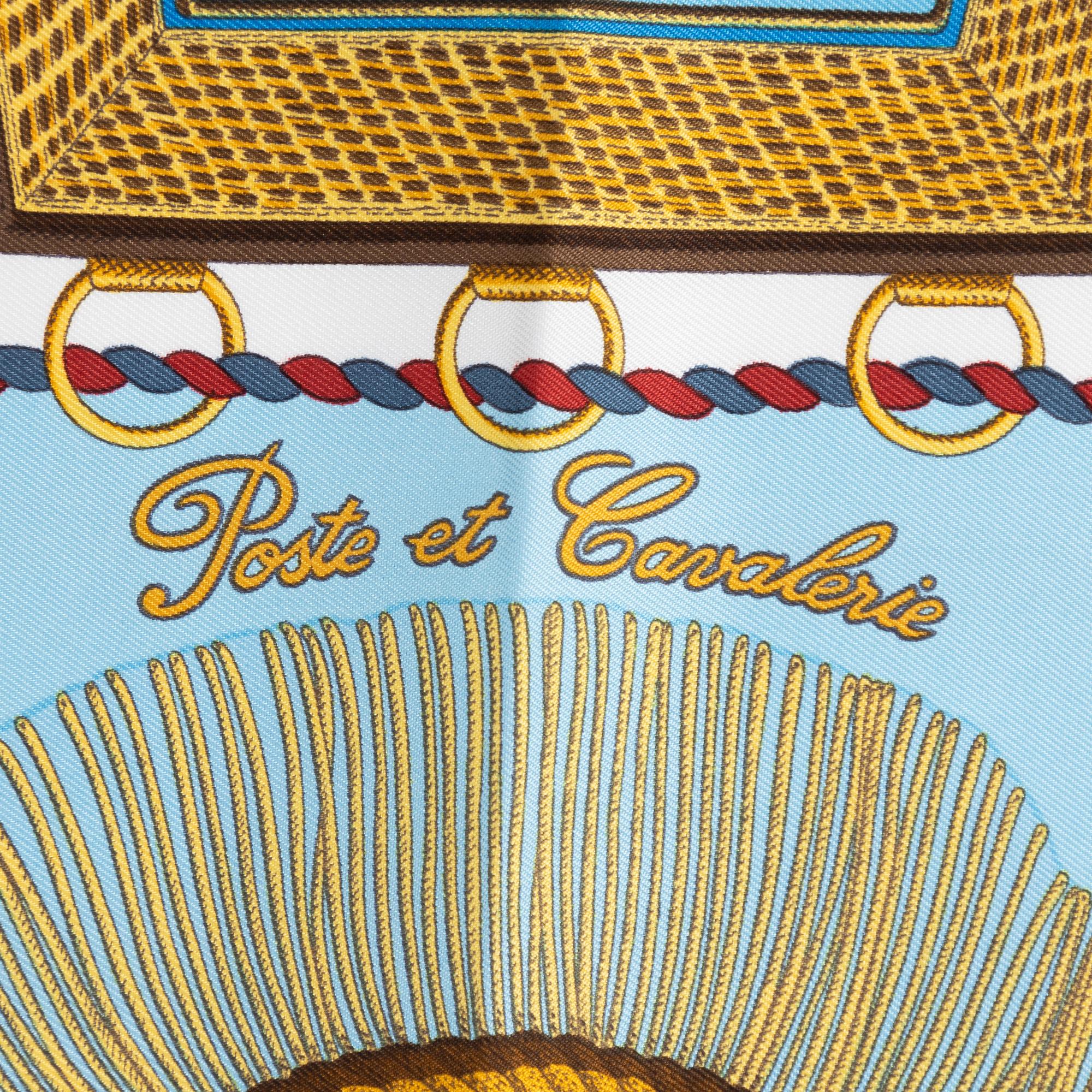 Hermès, scarf, "Poste et Cavalerie".