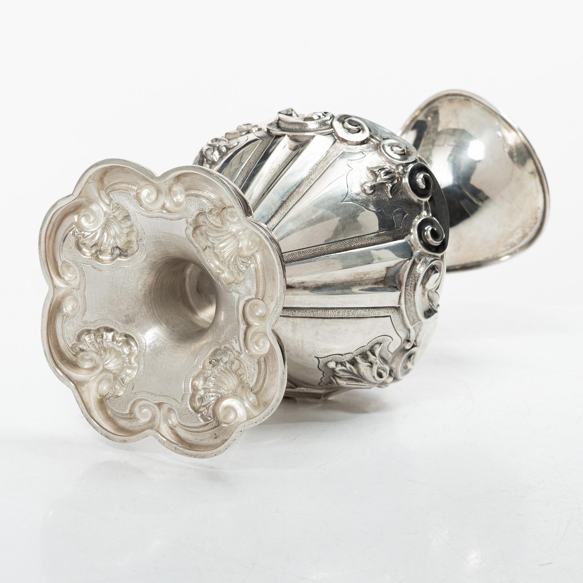 Jug, sterling silver, Rococo style, 20th century.
