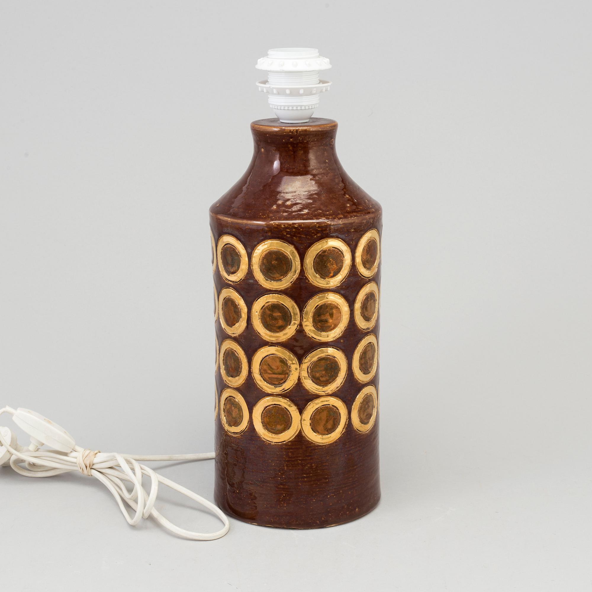 A ceramic Bitossi table lamp, 20th century.