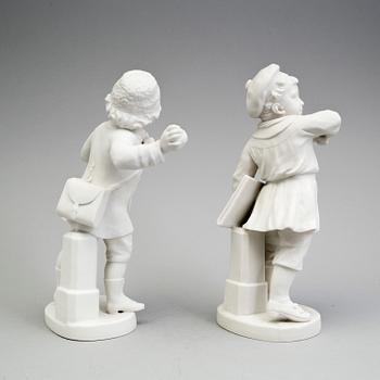 TWO PARIAN FIGURES, Gustafsberg 1911.