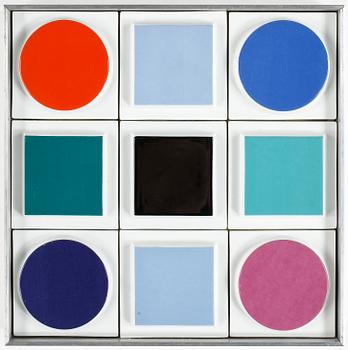VICTOR VASARELY, relief, porslin, Rosenthal, signerad o numrerad 25/100.