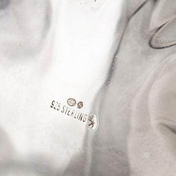 Kaffeservis, 3 delar, silver, rokokostil.