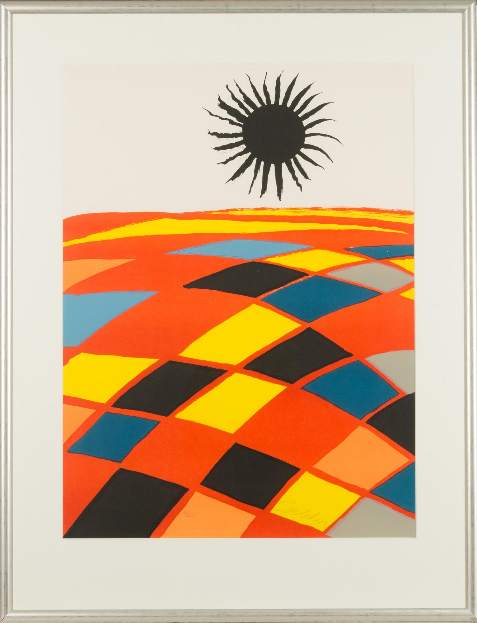 ALEXANDER CALDER, color lithograph, signed and marked 96/125.