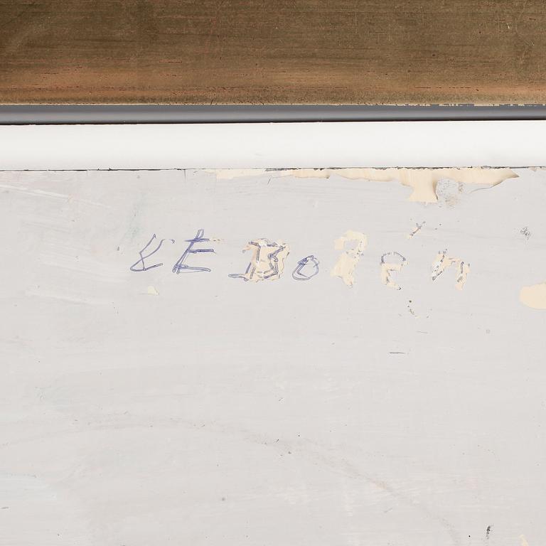 CARL ERIK BODÉN, akryl på pannå, signerad.