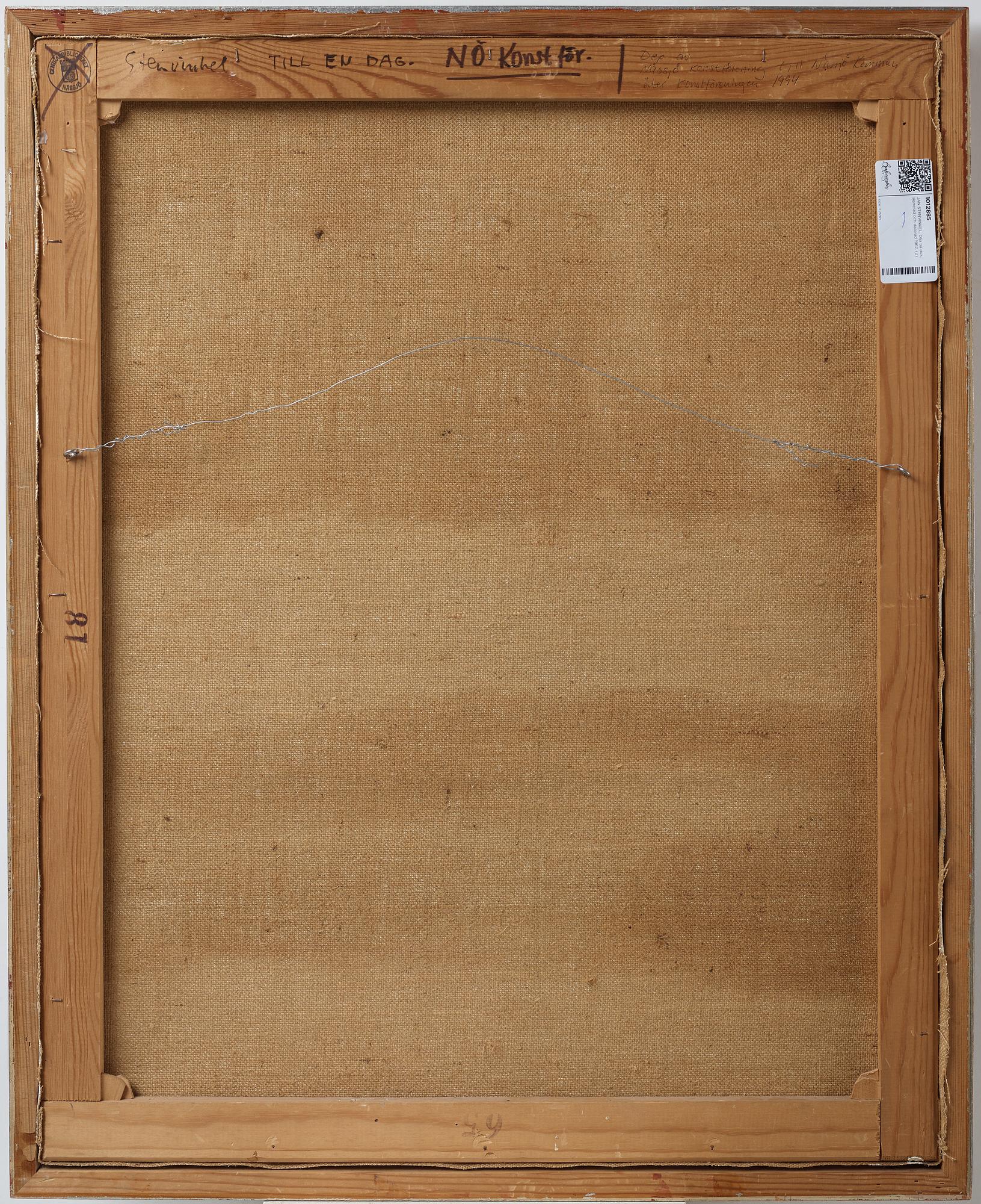 JAN STENVINKEL, Olja på duk, signerad och daterad 1962.