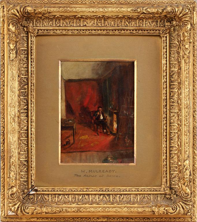WILLIAM MULREADY, hans art, olja på pannå, ej sign.