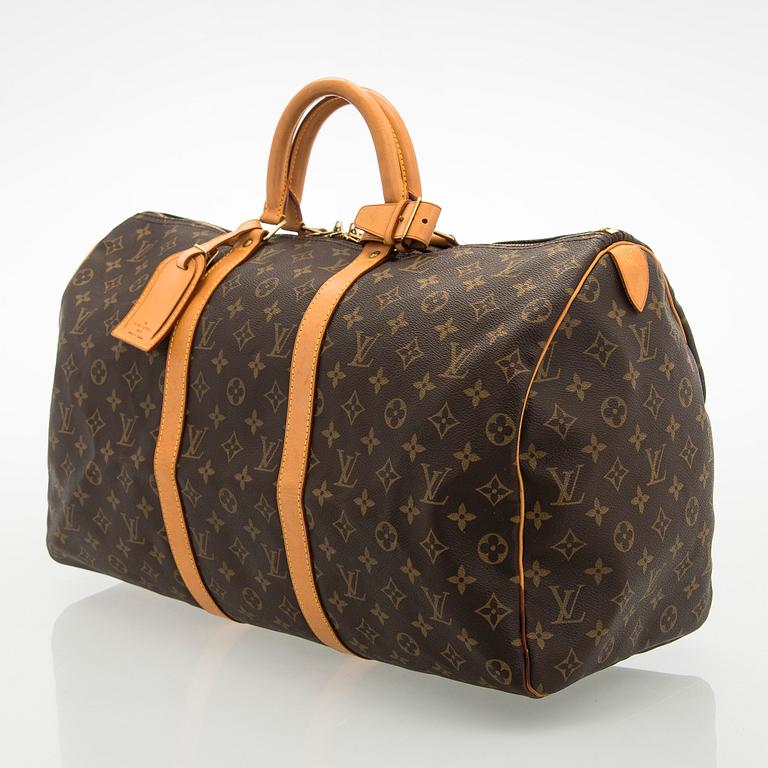 Louis Vuitton, a Monogram Canvas 'Keepall 50' bag.