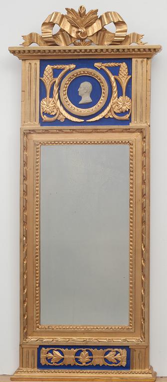 SPEGEL, sengustaviansk, Stockholms hallstämpel 1798.