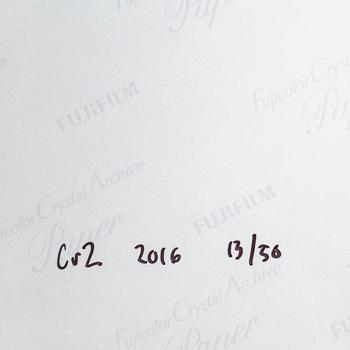 CAJSA VON ZEIPEL, photograph signed and numbered 13/50 on verso.