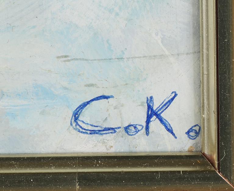 CARL KÖHLER, oljemålning, monogramsignerad.