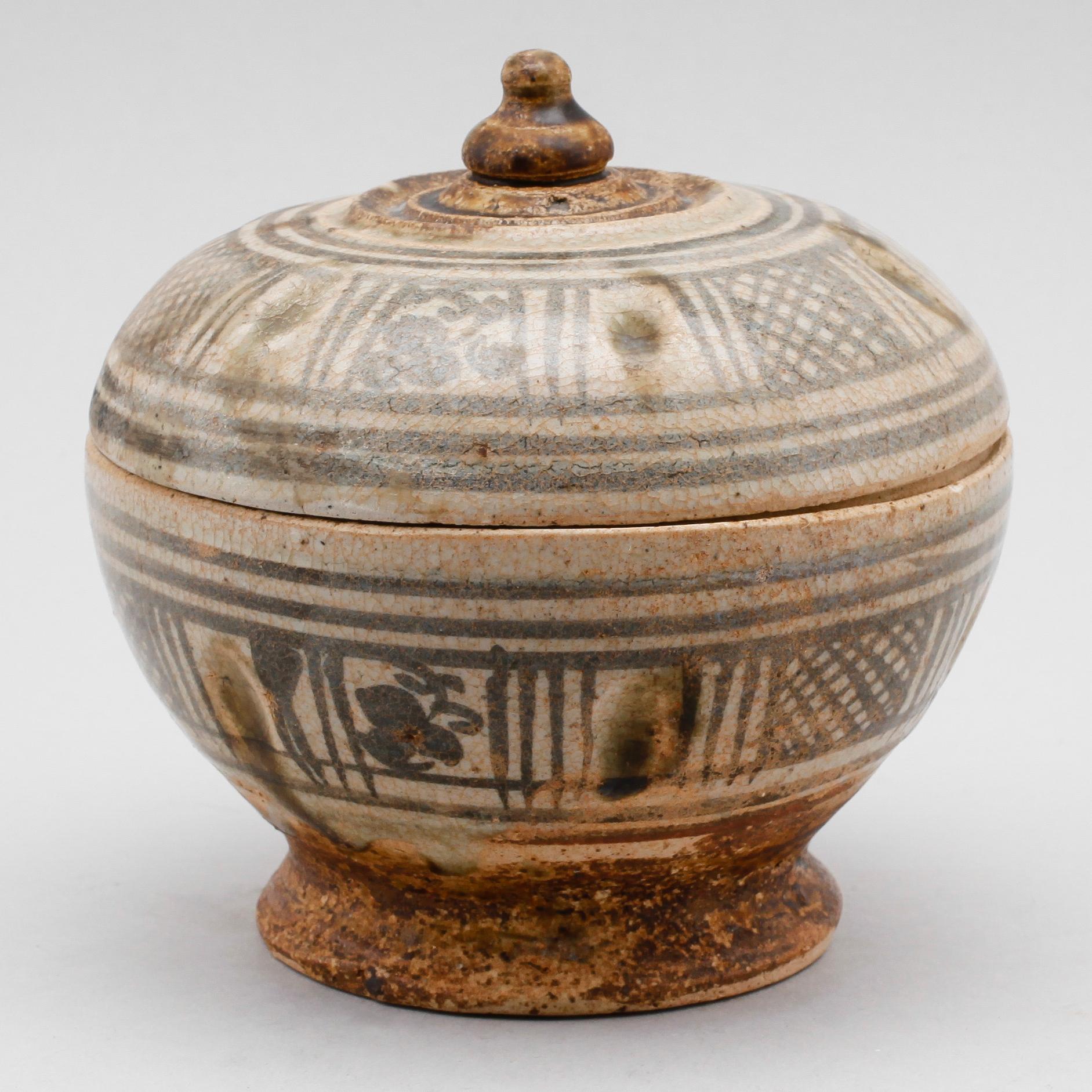 LOCKSKÅL, keramik, ostindisk, möjligen 1400-/1500-tal.