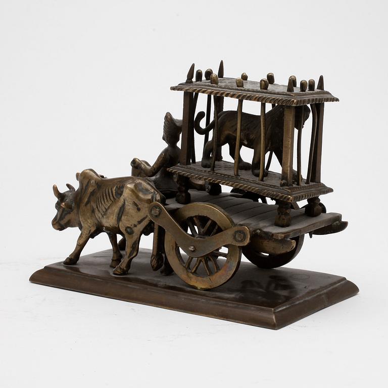 SKULPTUR, mässing, troligen Indien, 1900-tal.