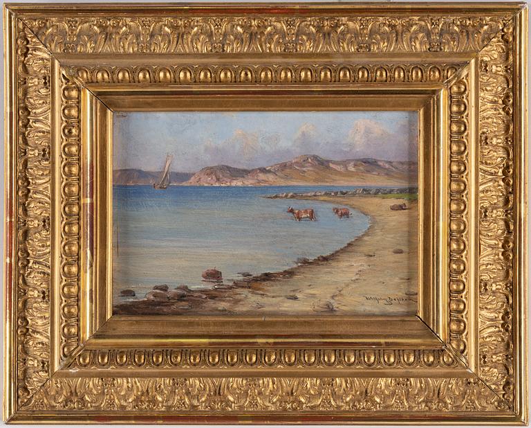 WILHELM DAHLBOM, oil on panel, signed.