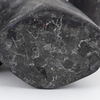 Heikki Virolainen, sculpture, stone, signed HWV and dated 1978.