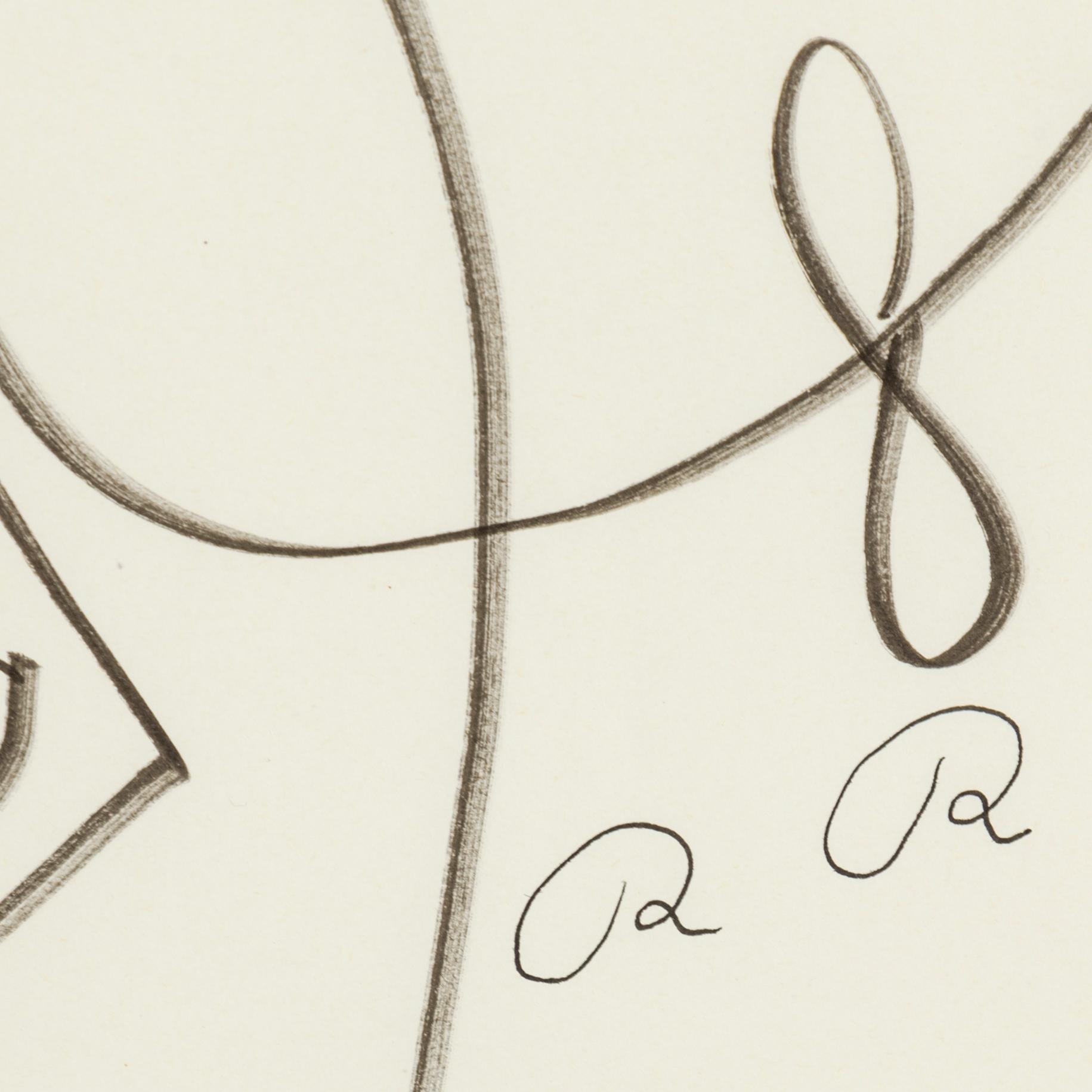 ROGER RISBERG, indian ink on paper, 2007, signed RR.