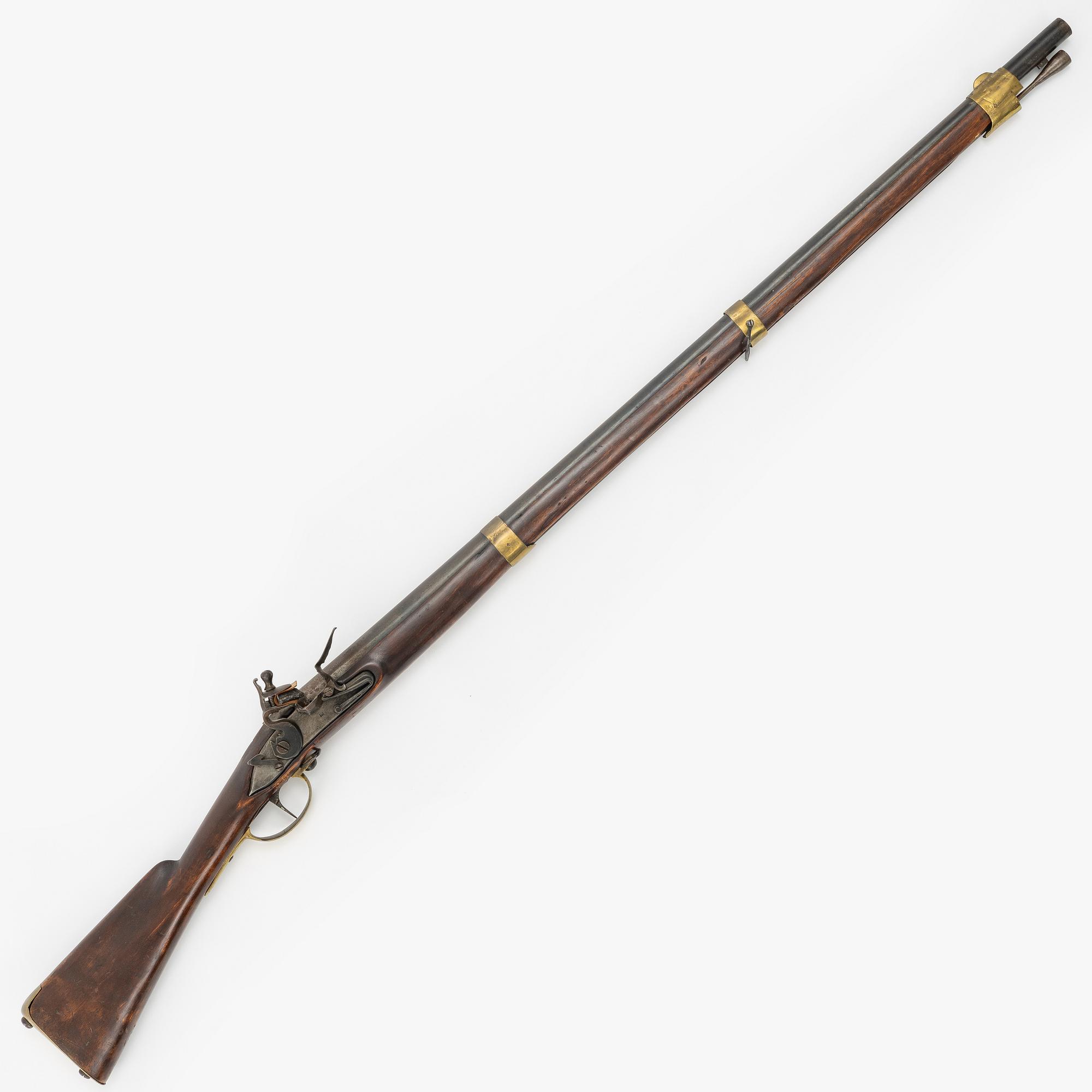 Flintlock rifle, Swedish repair model from the early 19th century.