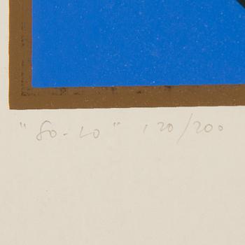 VICTOR VASARELY, coloured lithograph, signed, no 120/200.