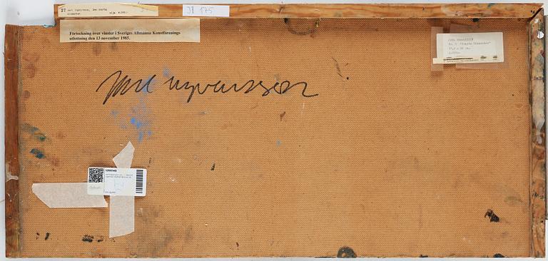 Jarl Ingvarsson, oil on masonite, signed.