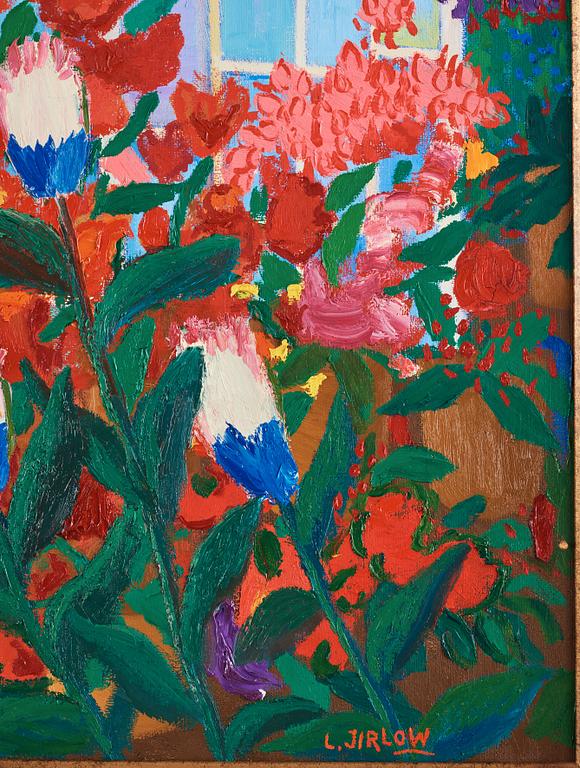 Lennart Jirlow, Flowers in front of the greenhouse.