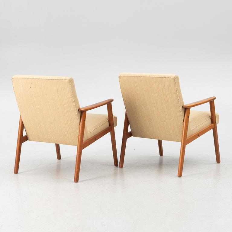 A pair of Armchairs, mid-20th century.
