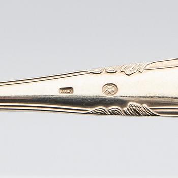 Cutlery set in silver, 89 pieces, Cohr Denmark, mid-20th century.