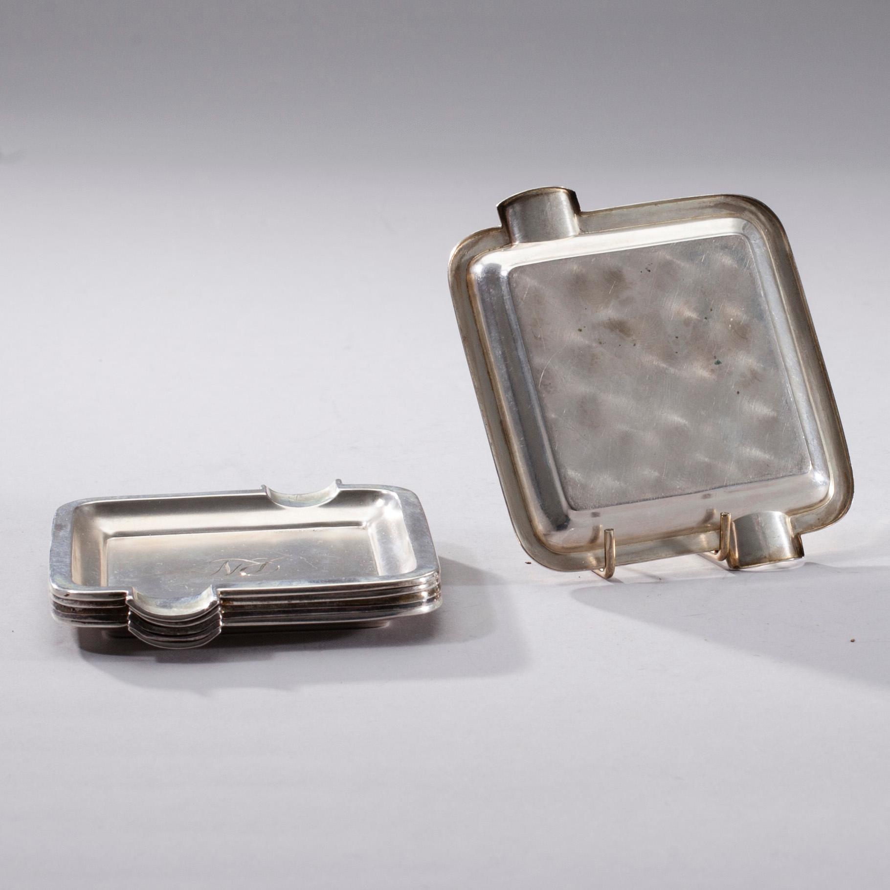 ASKKOPPAR, 6 st, silver, Åbo 1936. Vikt 148,4 g.