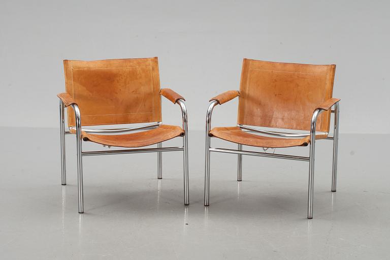KARMSTOLAR, ett par, "Klinte", Tord Björklund, IKEA, 1900-talets andra hälft.