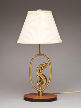 BORDSLAMPA, art deco, 1900-talets första hälft/mitt.