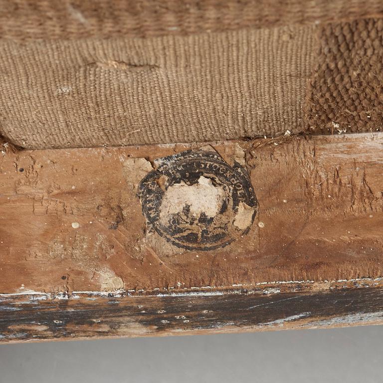 STOLAR, 10 st, Sengustavianska stockholmsarbeten omkring år 1800.