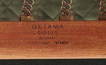 FÅTÖLJ MED FOTPALL, "GE 290", Hans J Wegner, Getama, Gedsted, Danmark, ritad kring 1959. Brännstämplade.