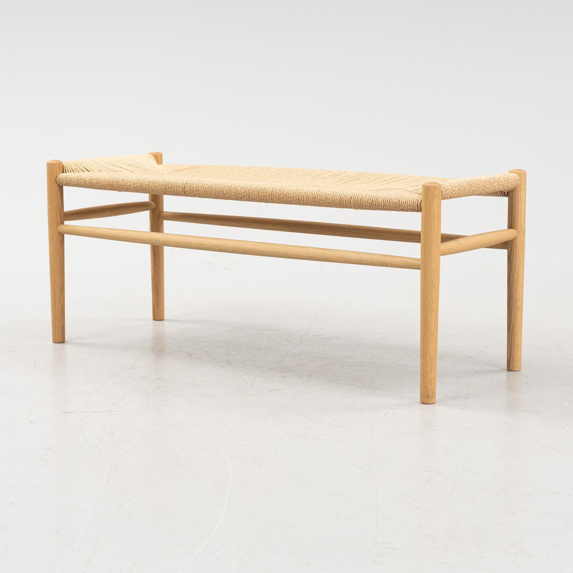 An oak bench by Jorgen Baekmark, FDB.