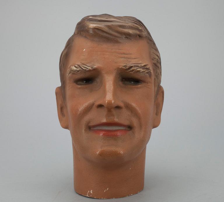 MODELLHUVUD, "Hans", 1950/60-tal.