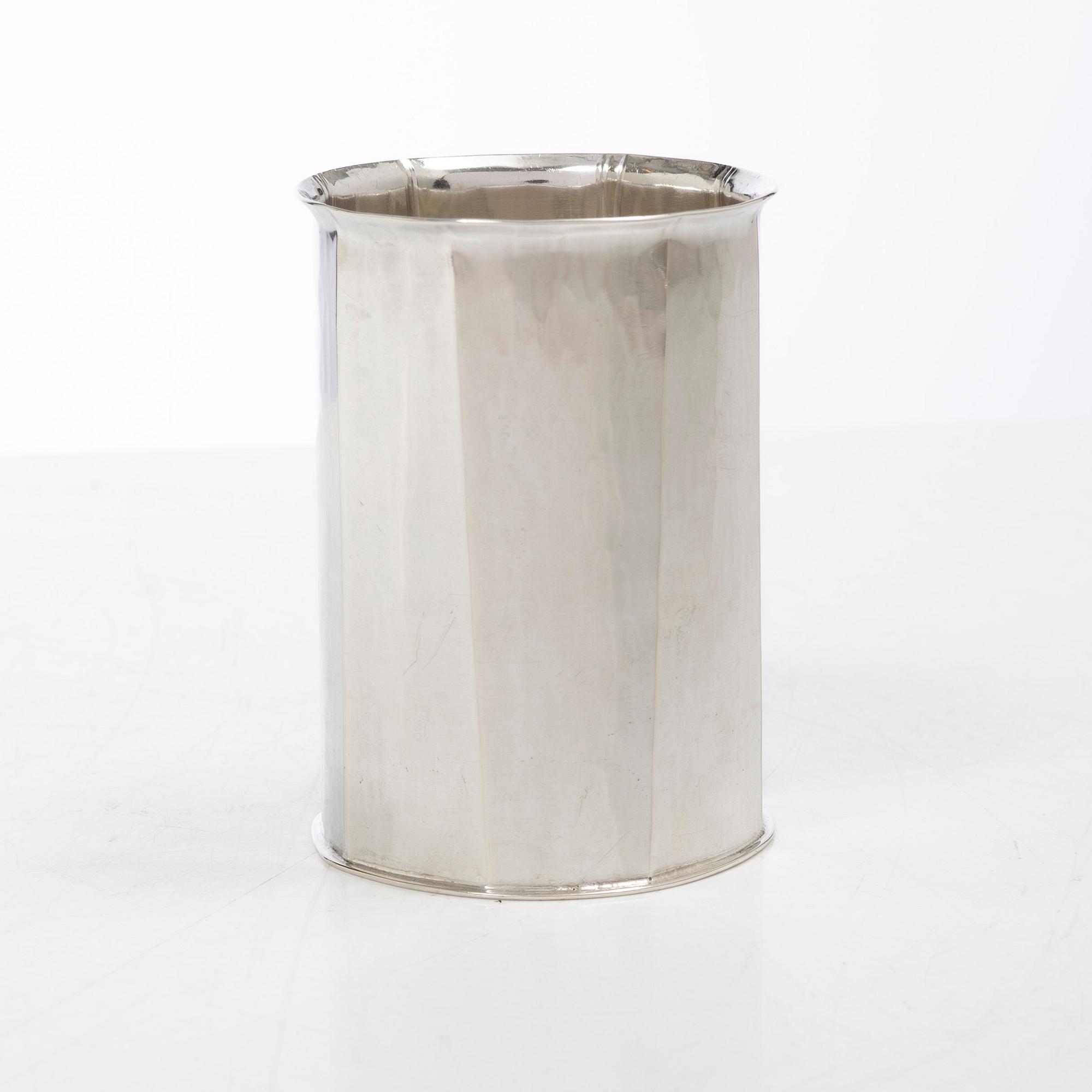Bengt Liljedahl, a sterling silver vase, Sweden, 2006.