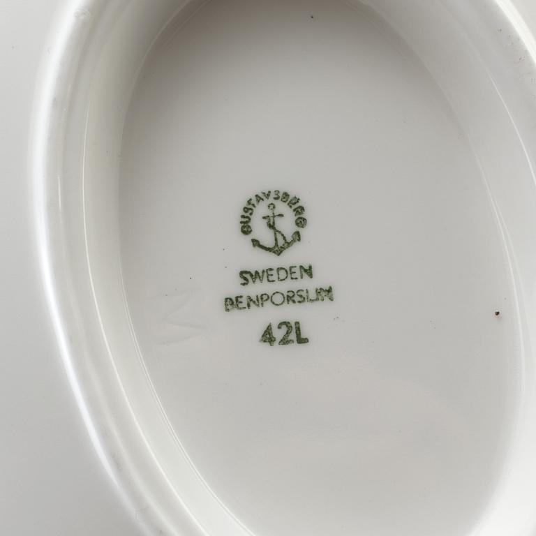 SERVIS, 60 delar, "Blå blom", Gustavsberg.