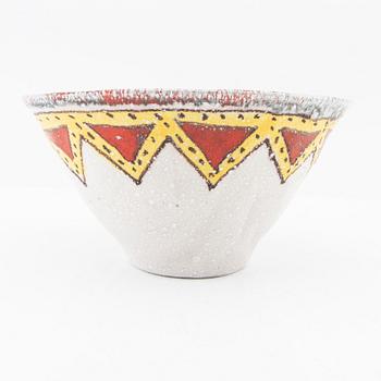 Guido Gambone, skål signerad keramik.