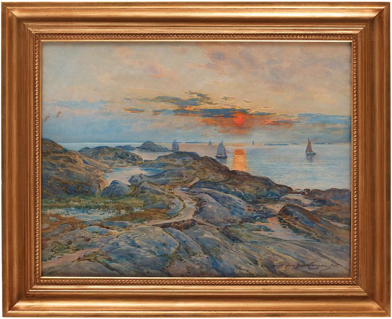 Anna Gardell-Ericson, Solnedgång, Västkusten.