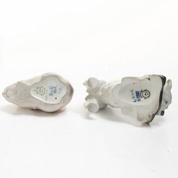 Royal Copenhagen, Figurines, 3 pcs, porcelain, Kärner/Bing & Grøndahl.