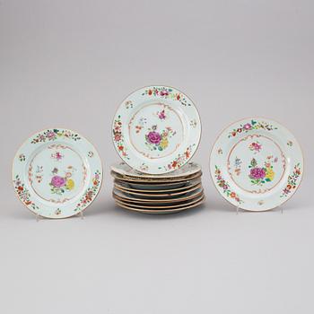 A set of 12 dessert dishes, Qing dynasty, Qianlong (1736-95).