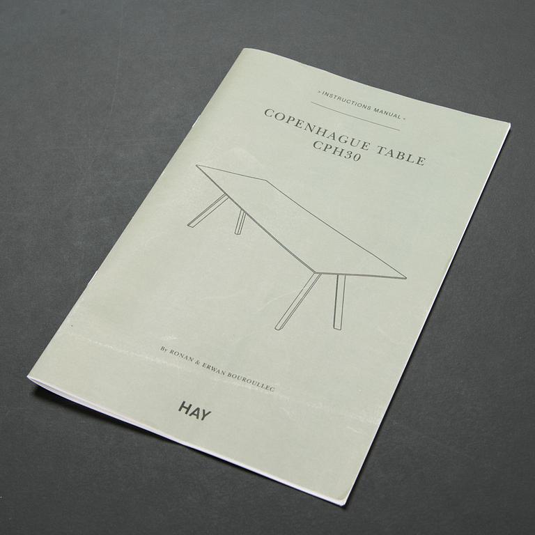 Ronan & Erwan Bouroullec, pöytä, Copenhague Table CPH 30, Hay, Tanska.