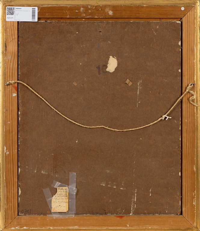 Olle Hjortzberg, olja på pannå, signerad O. Hjortzberg och daterad 1939.