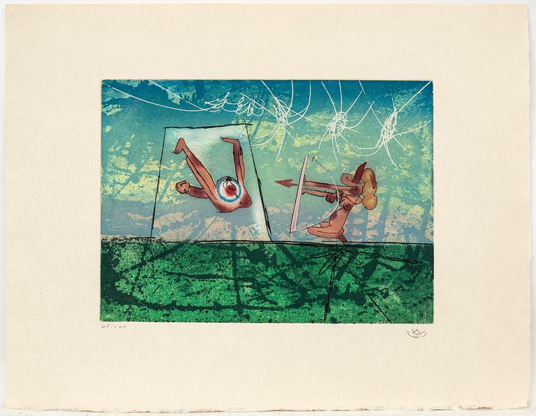 Roberto Matta, 6 sheets, "Les Transesports", 1977.