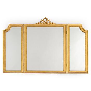 A Gustavian style mirror.