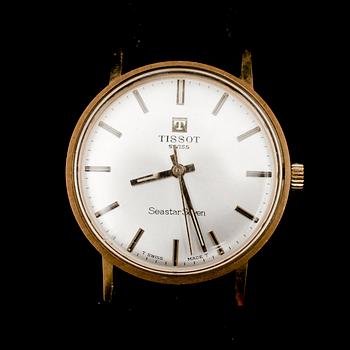HERRARMBANDSUR, 18 k guld, Tissot, Seastar Seven.