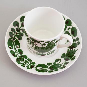 An 11 pcs 'Turtur' porcelain coffee service by Stig Lindberg for Gustavsberg.