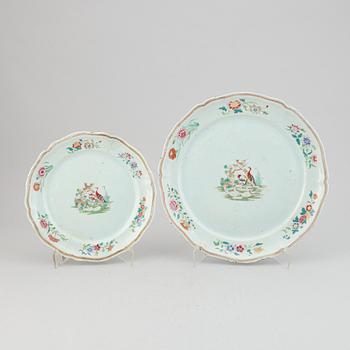 Two famille rose serving dishes, Qing dynasty, Qianlong (1736-95).